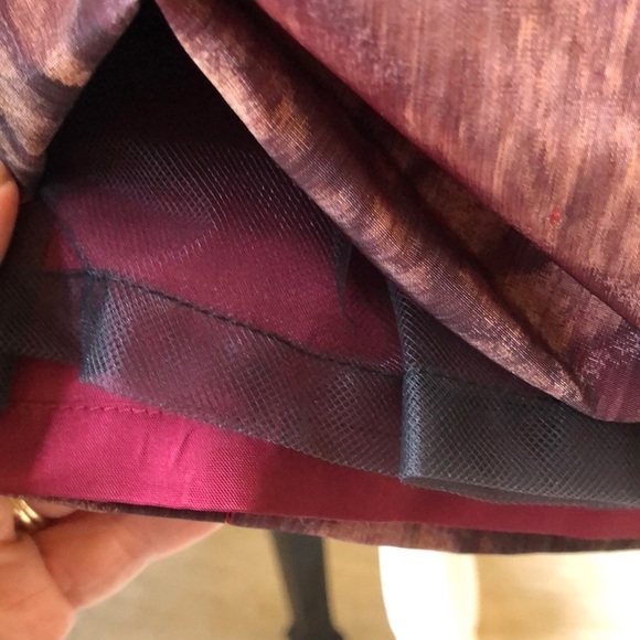 Rickie Freeman Teri Jon Iridescent Floral Women's Formal Dress Size 8 Like New - Picture 15 of 16